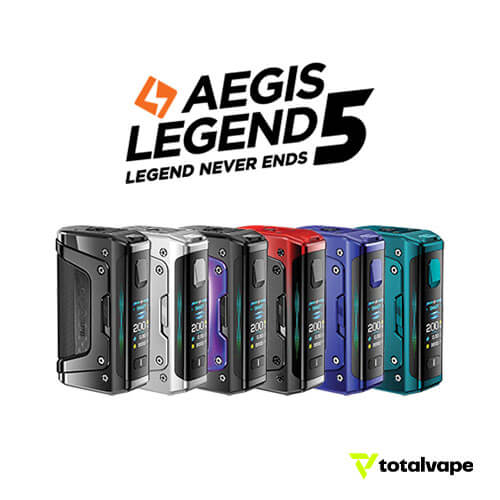 Geekvape Aegis Legend 5 Box Mod 200W Total Vape Geekvape Aegis Legend 5 Box Mod 200W Total Vape